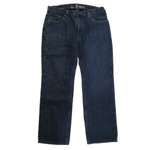 Carhartt Mens Relaxed Fit Jeans 36x30 Blue Denim Built-In Warm